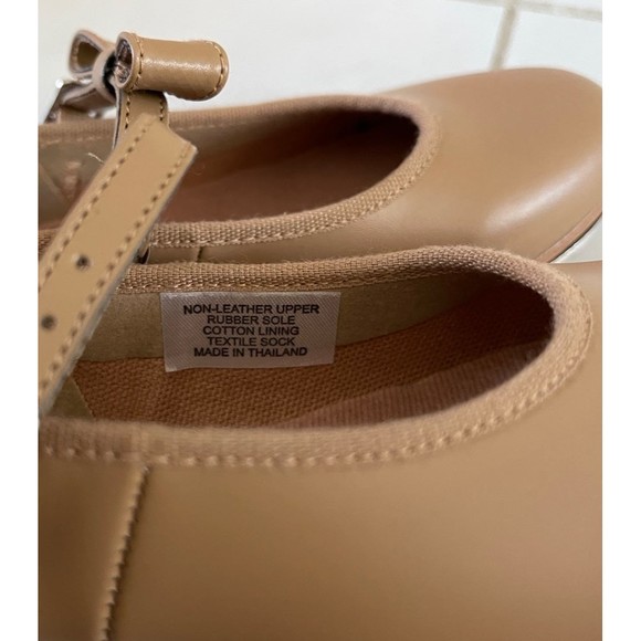 NEW BLOCH Merry Jane Tap Dance Ballet Tan Nude Beige Girls Shoes S0352G size 10 - Picture 6 of 10